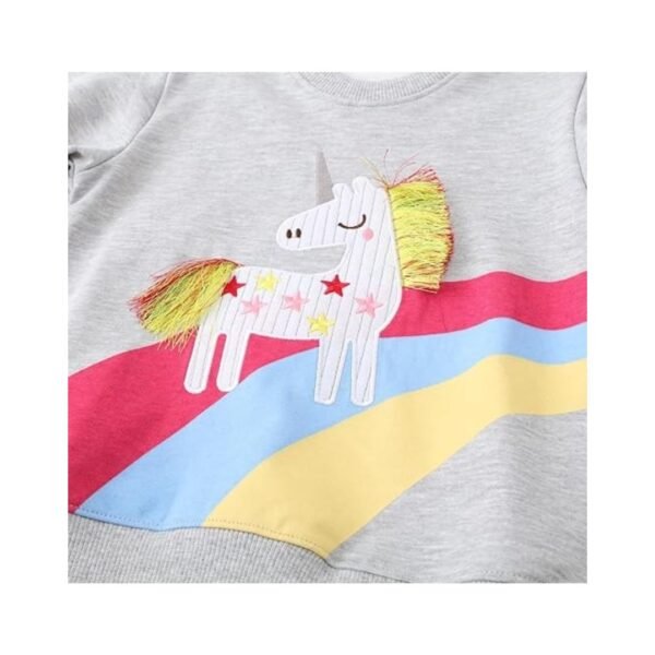 Nylor Cute Unicorn Sweatshirt for Girls - Image 4
