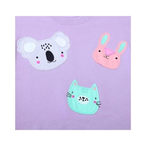 Nylor Cute Koala Bunny Kitty Girls Sweatshirt - Image 6